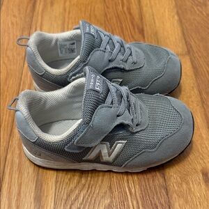 New Balance Kids Charcoal Gray Sneakers